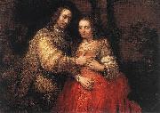 REMBRANDT Harmenszoon van Rijn The Jewish Bride t oil painting artist